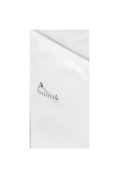 Buti Baskılı İpli Kazak Hurcu - Beyaz - 30x22x20 - 104201