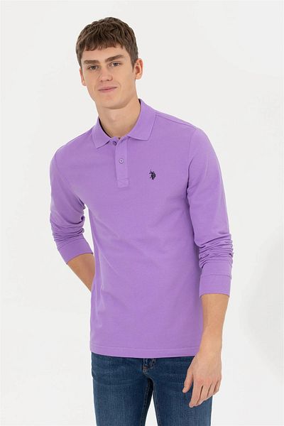 U.S. Polo Assn. Мъжки суитшърт с поло яка, стандартен размер, 100% памук