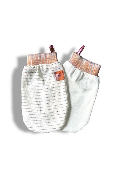 Develi Double Sided Hard-Medium Hard Bath Bath Washcloth with Elastic Scrub (1 piece)