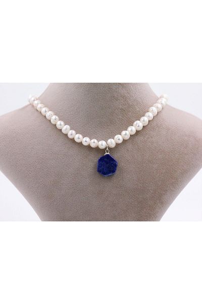 MYTAKIAĞACIMFH Incidence Stone Natural Stone Lapis Lazuli Pendant 8mm