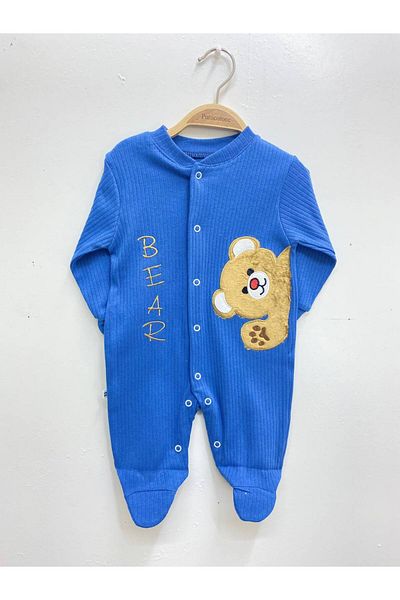 Puro Cotone Baby Rompers blue