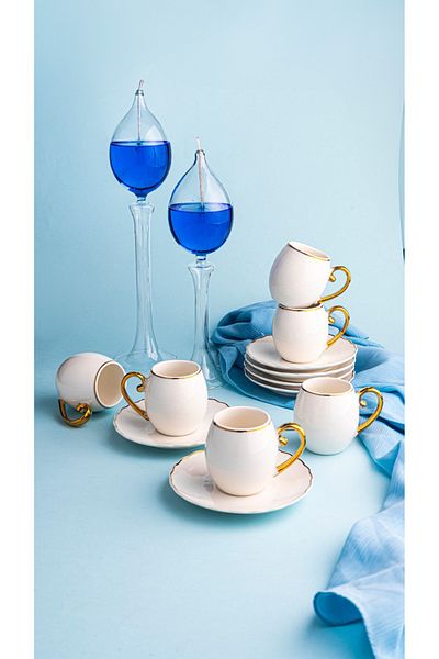 Bambum Pure - 6-Person Coffee Cup Set Ellipse