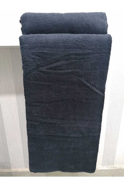MEŞELİ TEKSTİL 2 Pieces Black 90x150 cm Spa Bath Beach Sauna Yogo Fitness Sports Towel King Size