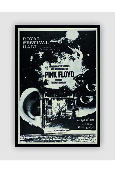 fırsatlar diyarı PINK FLOYD Royal Festival Hall 1969 Vintage Duvar Posteri - ...
