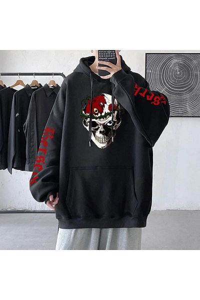 Touz Anime Bersek Printed Oversize Hoodie
