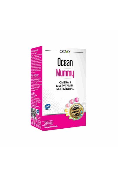 Ocean 30 كبسولة مكمل غذائي يحتوي على زيت سمك المومياء متعدد الفيتامينات والمعادن