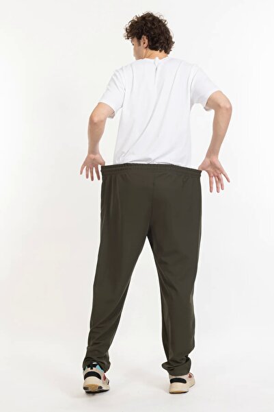 SuFd E Ticaret Plus Size Unisex Polyester Sweatpants Khaki