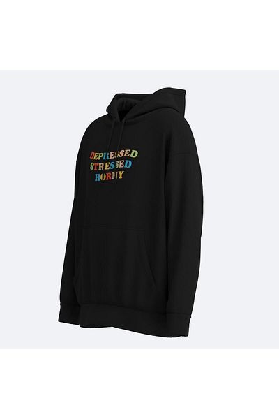 Shout Unisex Oversize Hoodie - Απευθυνόμενος Κρεμασμένος Κόρνος Στυλ Oldschool
