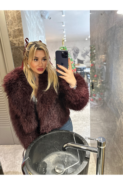 GLAM Panglică cu fundă burgundă – Cataramă