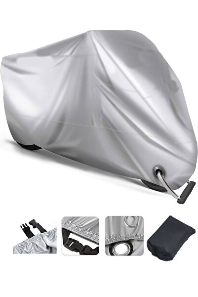 autolion سوزوكي بيست 110 رمادي دراجة نارية القماش المشمع حقيبة خلفية غير متوافقة (قفل)