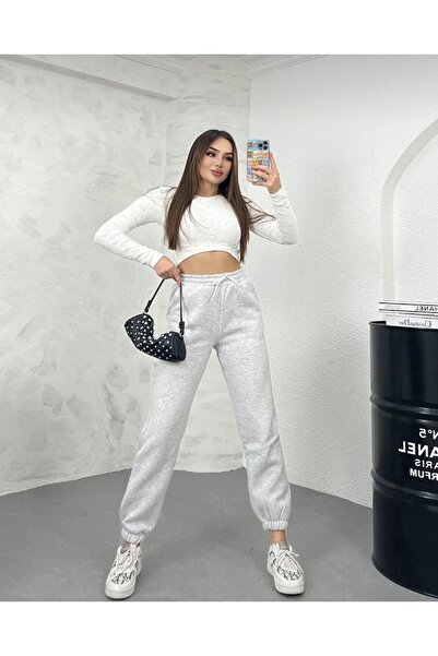 LITTLEMOON Jogger kesim Compac Penye 3 İplik Şardonlu Eşofman Altı