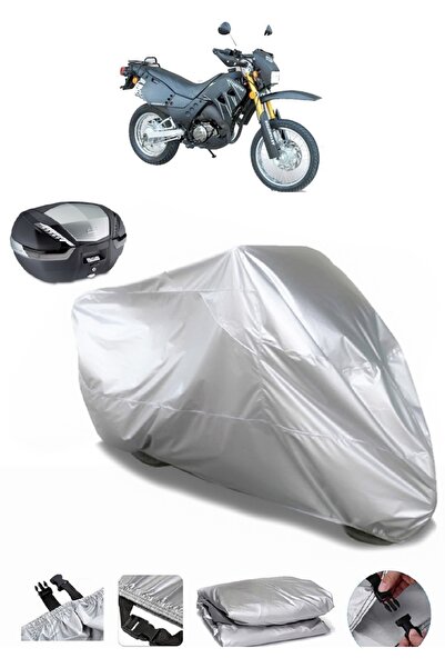 AUTOLION Asya AS 200 GY 2 Rear Bag Compatible Motorcycle Tarpaulin Premium Qu...