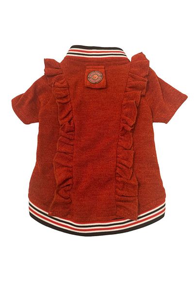Bi Dolap Ponçik Frill Detail Tile Knitwear Cat Dog Clothes & Sweater