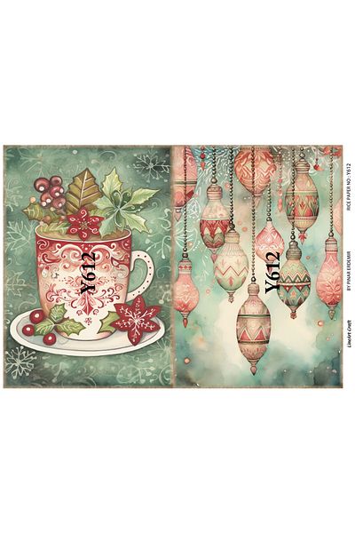 LİNEART LineArt Brass Decopage Paper LA-Y612