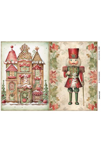 LİNEART LineArt Brass Decopage Paper LA-Y608