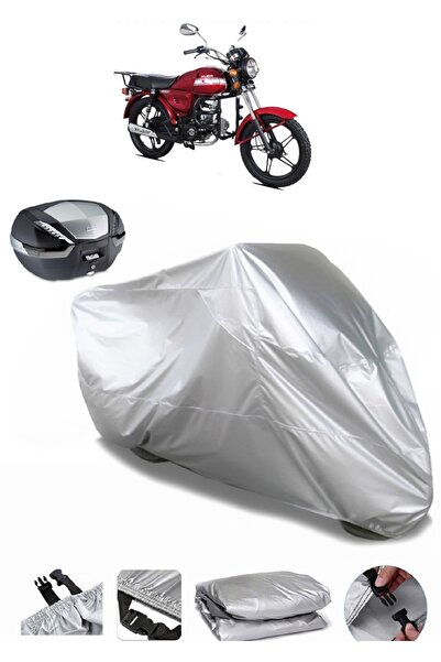 autolion Kuba CG 100 KM125-6 - مشمع دراجة نارية عالي الجودة، متوافق مع الحقيب...