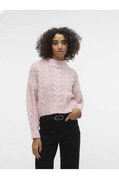 Vero Moda Strickpullover VMDREAM LS HIGHNCK CROP PULLOVER GA EXC