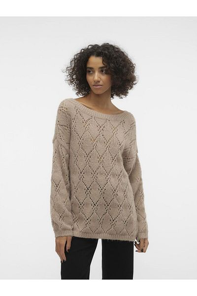 Vero Moda Strickpullover VMSTAR LS BOATNECK LONG PULLOVER GA EXC