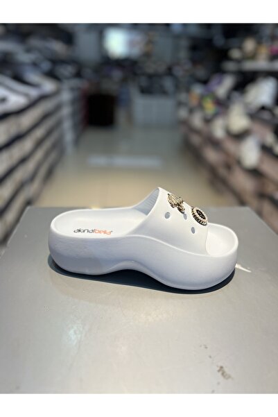 Akınal Bella High Sole Stone Women's Slippers