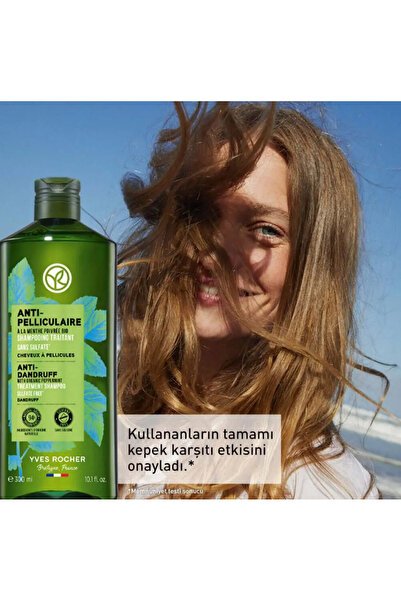 Yves Rocher Prebiyotik Şampuan Kepeğe Karşı Anti Pelliculaire Nar Kabuğu, Organik Nane ve Agav 300 ml