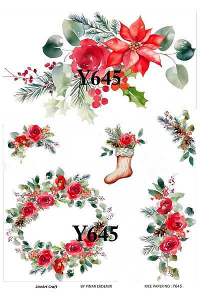 LİNEART LineArt Brass Decopage Paper LA-Y645