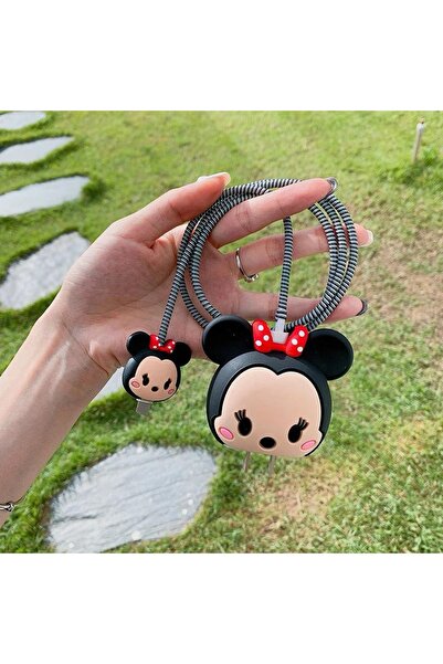 MİMOZA PARK Iphone 18w/20w Uyumlu Şarj Aleti Kılıfı, Şarj Kablosu Örme Aparat...