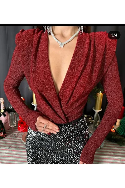Özlemcebutik Glitter Blouse Bodysuit Design