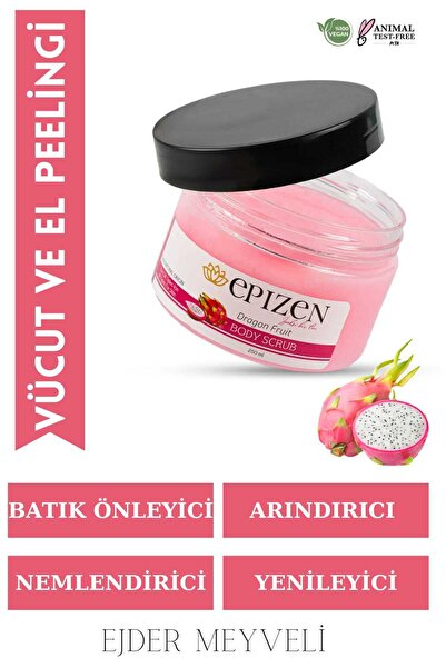 EPİZEN Ejder Meyveli El Ve Vücut Peeling Besleyici Arındırıcı Batık Giderici