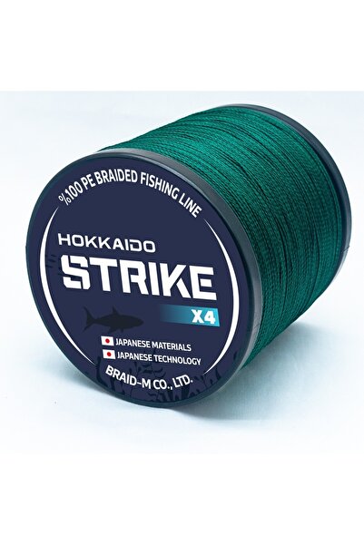 Hokkaido لون أخضر 4 طبقات 0.24.-مم 1000.-متر 16.8.-كجم مجتذب، حبل، حياكة، أداة حريرية