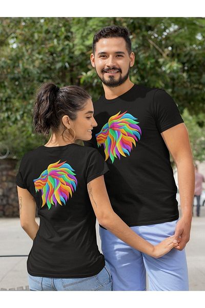 Pisa Art Μπλουζάκι με πολύχρωμο σύμβολο Λέων
