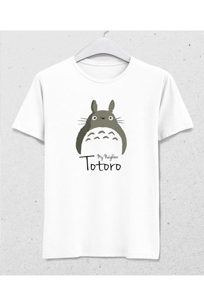 Pisa Art Ανδρικό λευκό μπλουζάκι Totoro