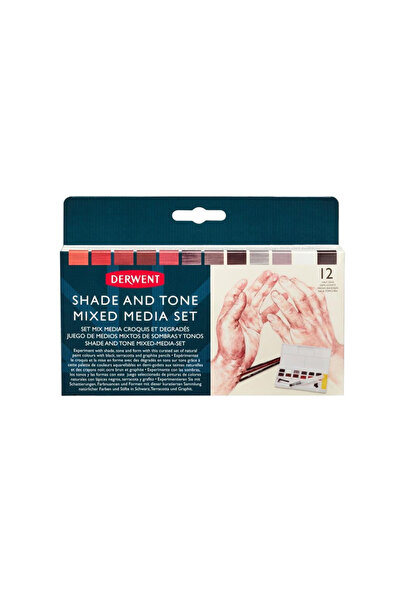 Derwent Shade and Tone Tonlama Tablet Sulu Boya Seti 12 Renk