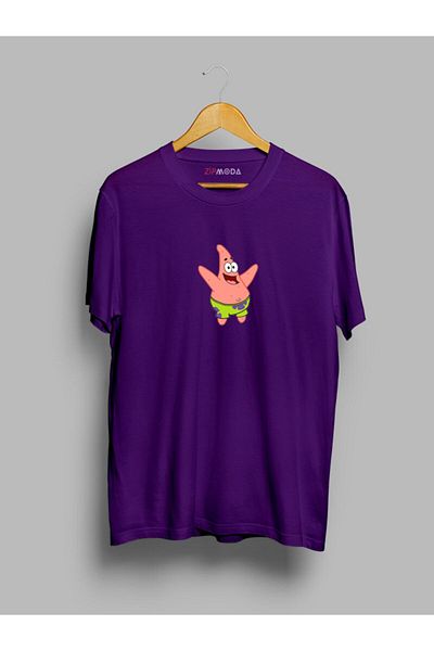 Pisa Art Μπλουζάκι με στάμπα με σχέδιο Patrick Star Oversize