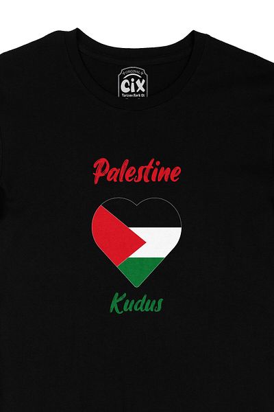 Pisa Art Jerusalem Palestine Heart Heart T-shirt