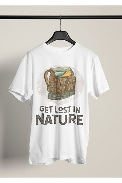 Pisa Art Ανδρικό μπλουζάκι με στάμπα Get Lost In Nature