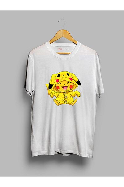Pisa Art Μπλουζάκι με στάμπα με σχέδιο Pikachu Oversize