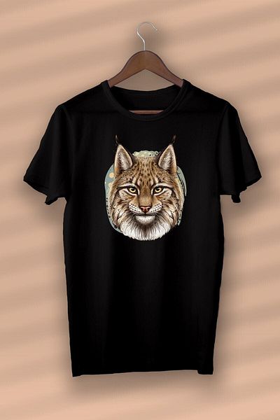 Pisa Art Wildcat Printed Organic Cotton Black -unisex- Γυναικεία-ανδρικά - T-shirt Nux Boutique