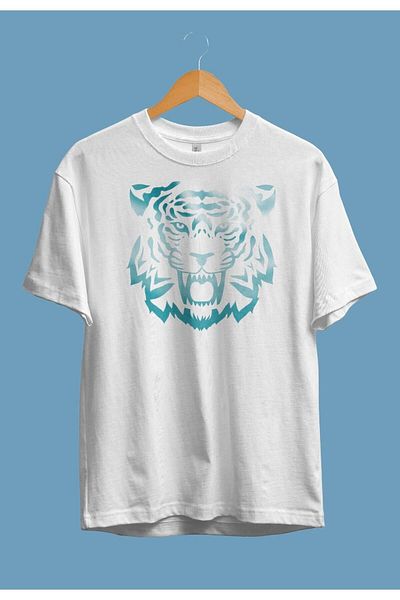 Pisa Art Μπλουζάκι Unisex με στάμπα με στάμπα Tiger Neon Forest Animal Design