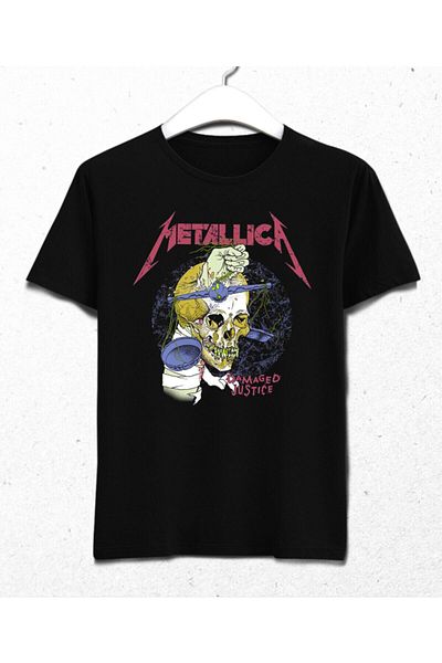 Pisa Art Ανδρικό μαύρο μπλουζάκι Metallica