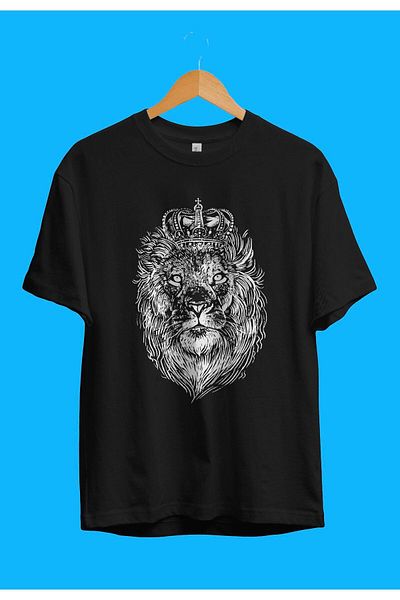 Pisa Art Μπλουζάκι Unisex με σχέδιο με θέμα τον Λιοντάρι King of the Forest