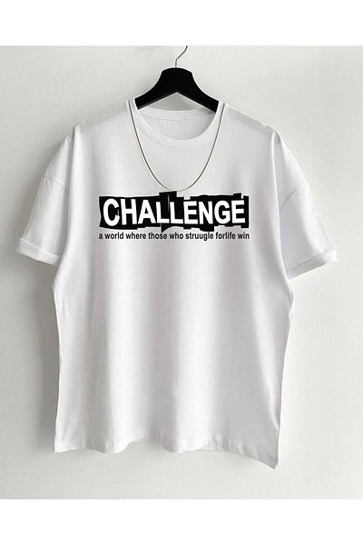 Pisa Art Μπλουζάκι Unisex Challenge με στάμπα Oversize