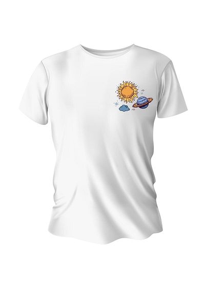 Pisa Art Unisex Λευκό μπλουζάκι με στάμπα