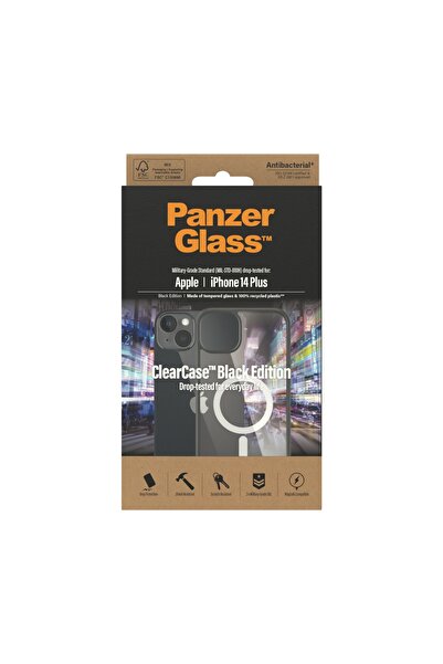 Panzer Glass ™ CLEARCASE MAGSAFE UYUMLU APPLE İPHONE 14 PLUS | SİYAH