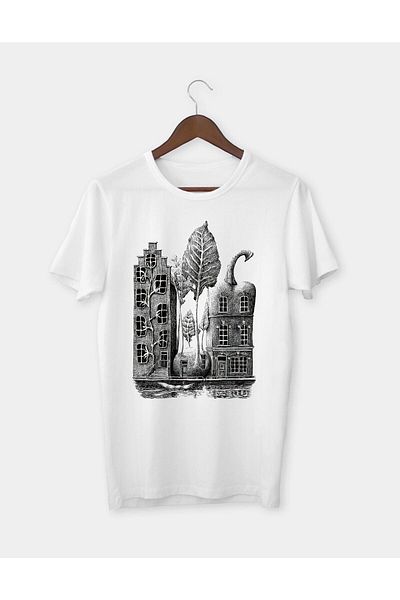 Pisa Art Προσαρμοσμένο εμπριμέ μπλουζάκι