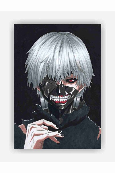 fırsatlar diyarı Tokyo Ghoul Anime Manga Duvar Posteri - Kalın Kağıt - Çerçev...