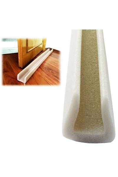 SSEPETLESENE 5Pcs Slotted Door - Six Sill Sponges, Cold Cutter, Dust Wind Preventing Insulation