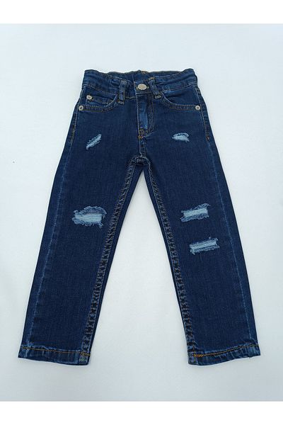 JABBER jeans boy ripped detail dark dark blue