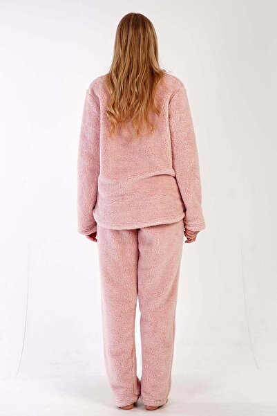 VİENETTA Kadın Uzun Kol Welsoft Pembe PijamaTakımı 3C0T6N0O46