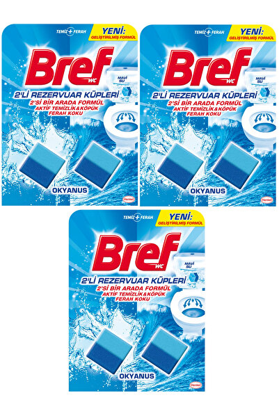 Bref WC 2' li Rezervuar Küpleri Okyanus 2 X 50 Gram 3 Paket