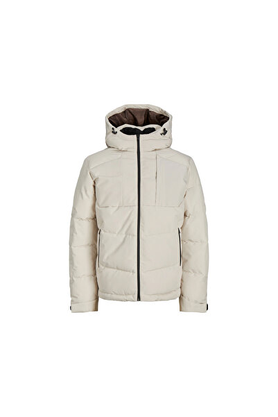 Jack & Jones Ανδρικό casual παλτό Jack Jones Jcootis Sn (αδιάβροχο) 12239001 -Κρέμα MOONBEAM